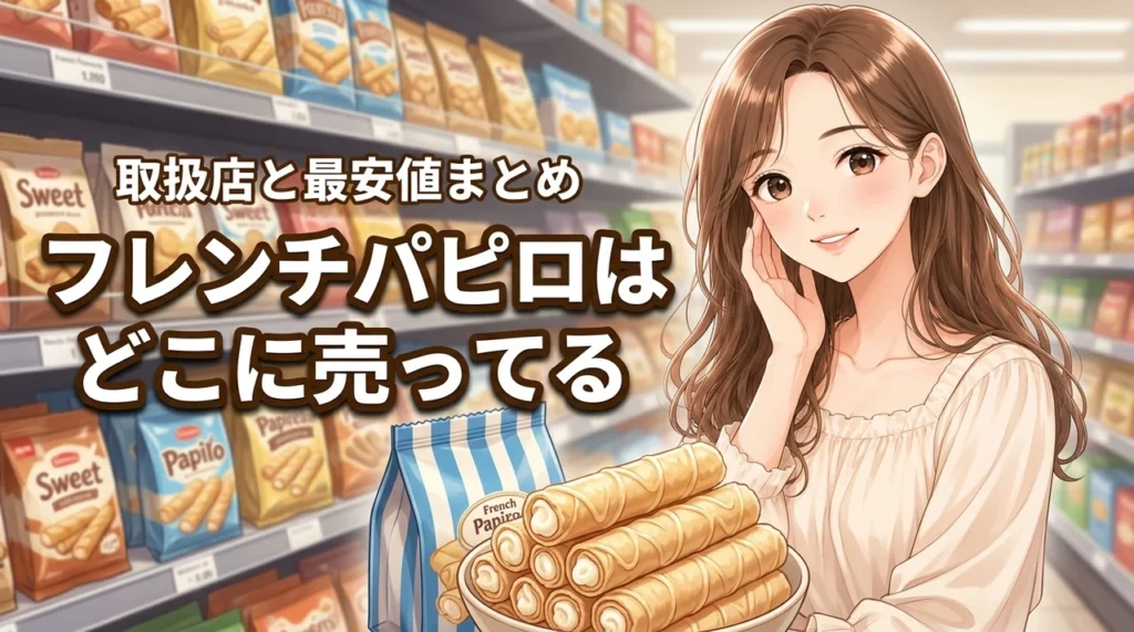 【結論】フレンチパピロはどこに売ってる？確実に手に入れる販売店と最安値まとめ