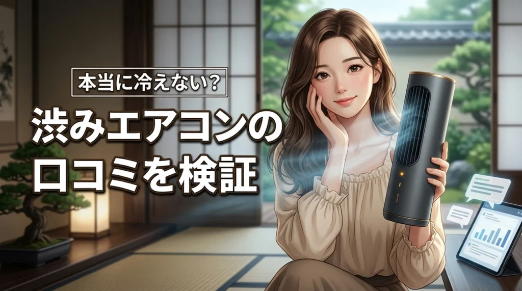 渋み エアコン(shibumi ryo cooler)の口コミは嘘？冷えない噂を検証