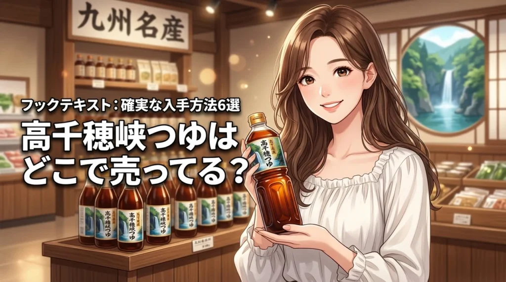 高千穂峡つゆはどこで売ってる？確実に手に入れるための6つの方法