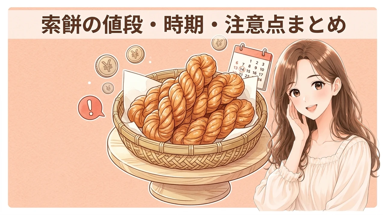 索餅の値段・販売時期・注意点