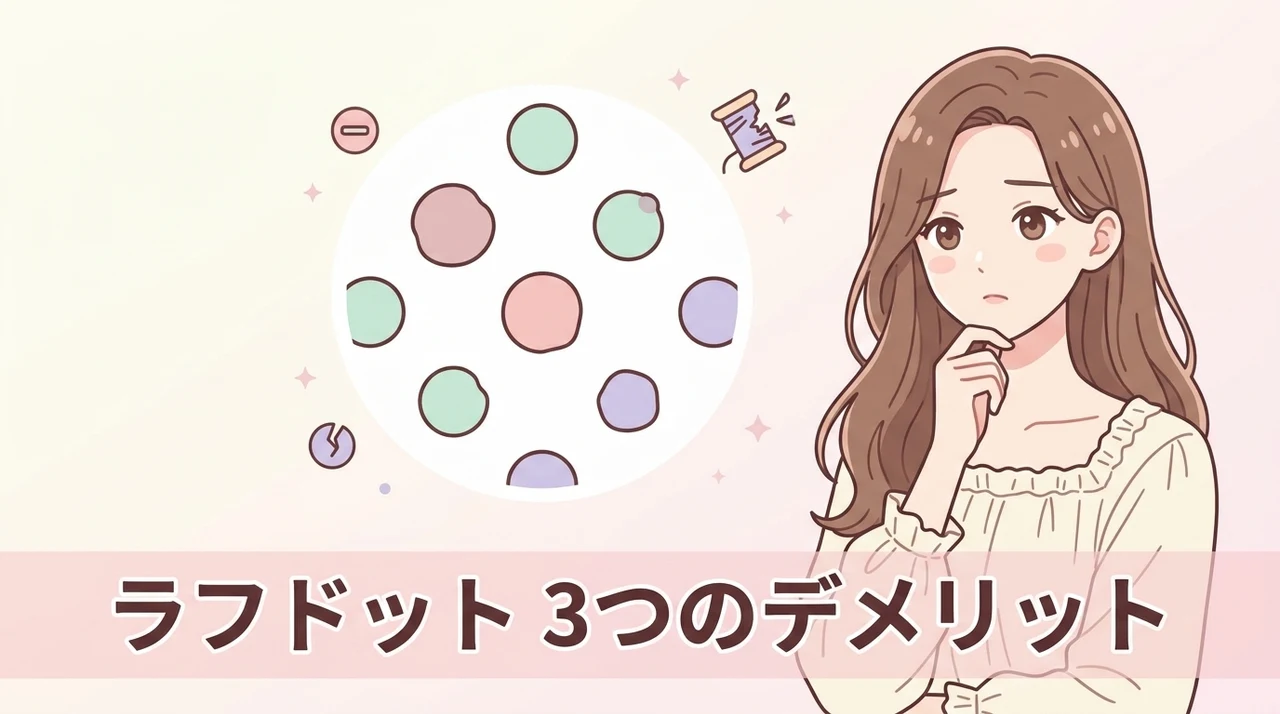 ラフドットを使用するデメリット3つ