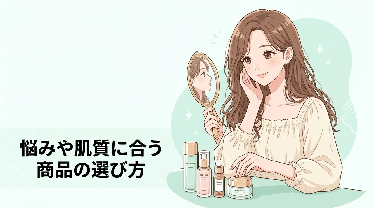 悩みや肌質に合う商品の選び方