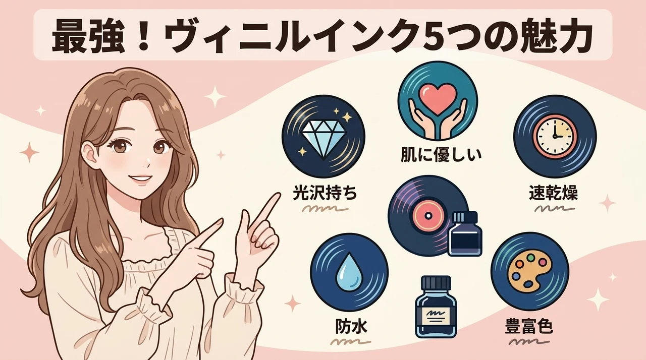 ヴィニルインクが支持される5つのメリット