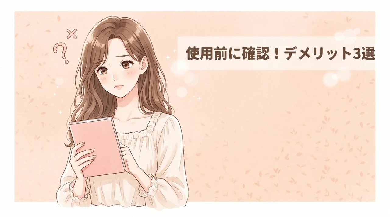 使用前に確認したいデメリット3つ