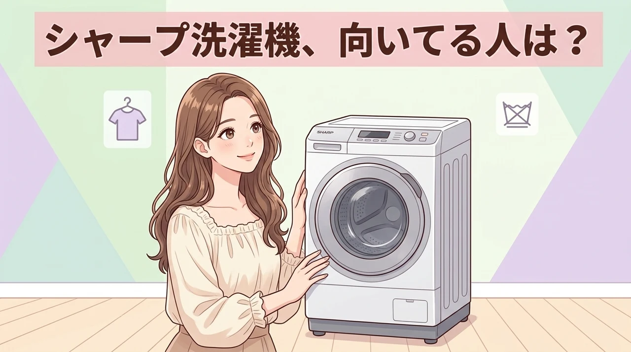 シャープの洗濯機がおすすめな人・おすすめしない人