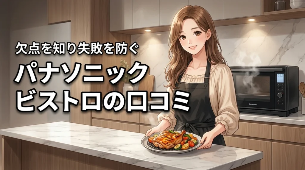 パナソニックのビストロの口コミを調査！時短調理の質や欠点で購入後の失敗を防ぐ