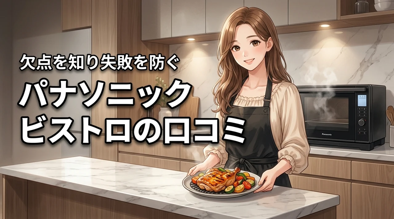 パナソニックのビストロの口コミを調査!時短調理の質や欠点で購入後の失敗を防ぐ