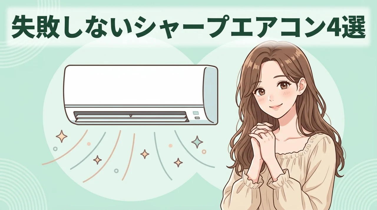 シャープエアコンの人気シリーズ4選