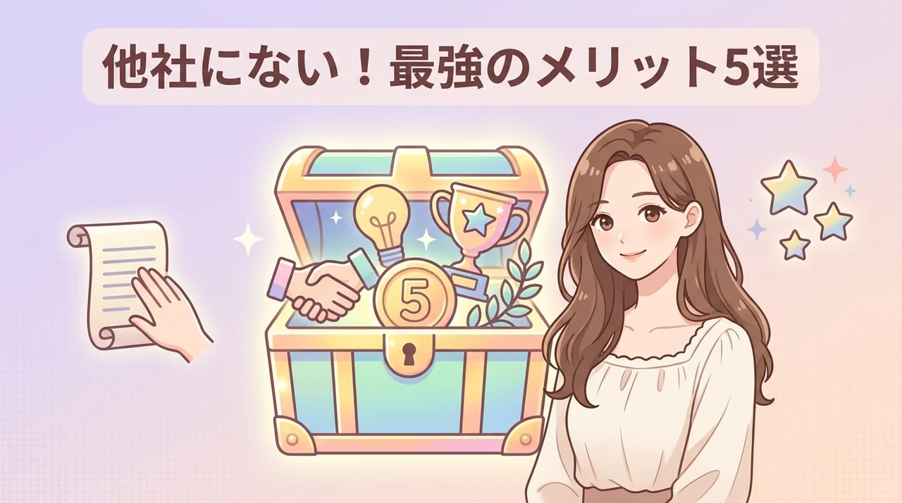 他社にない魅力的なメリット5選