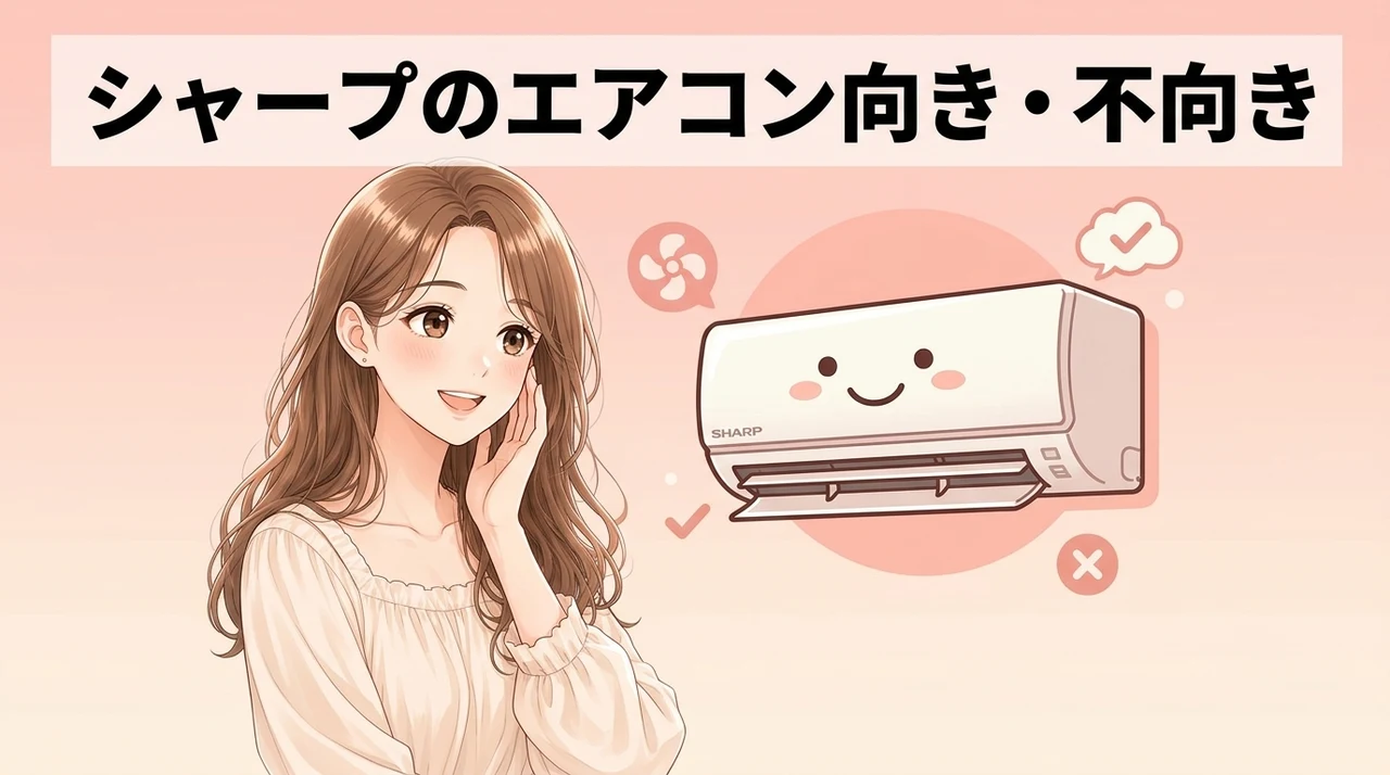 シャープのエアコンがおすすめな人・しない人