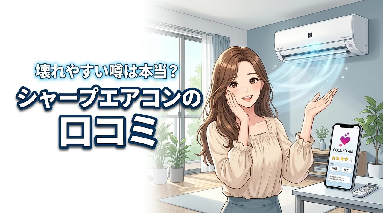 シャープのエアコンの口コミを調査!壊れやすい・冷えない噂は本当なの?