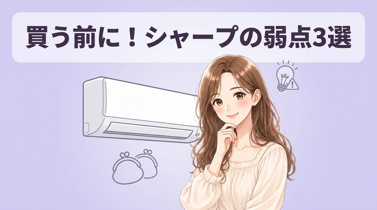 シャープのエアコンを選ぶデメリット3選