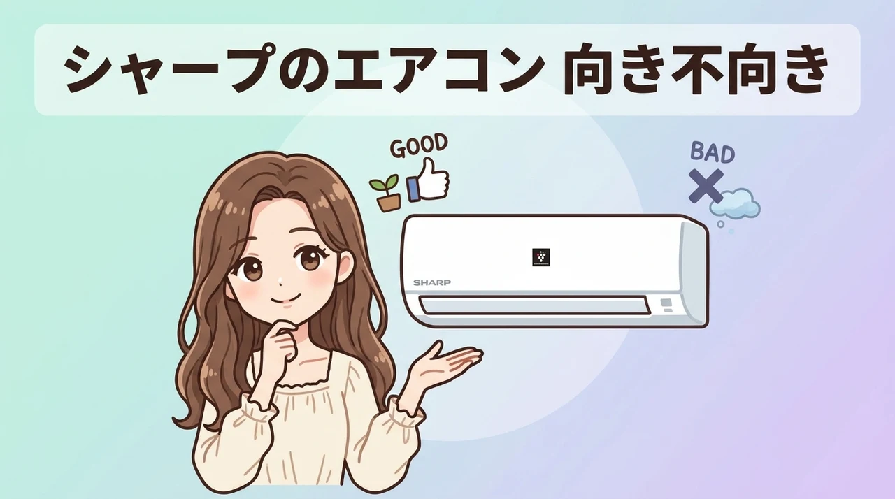 シャープのエアコンがおすすめな人・おすすめしない人