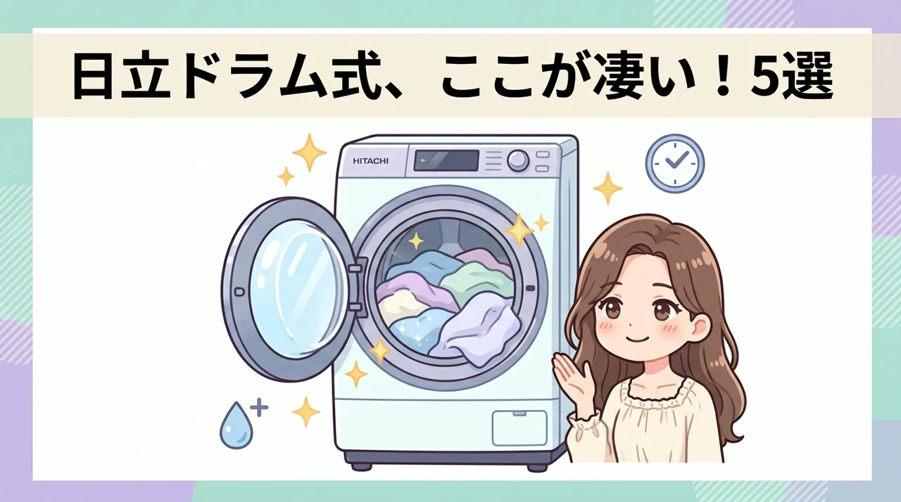 日立ドラム式洗濯機のメリット5選