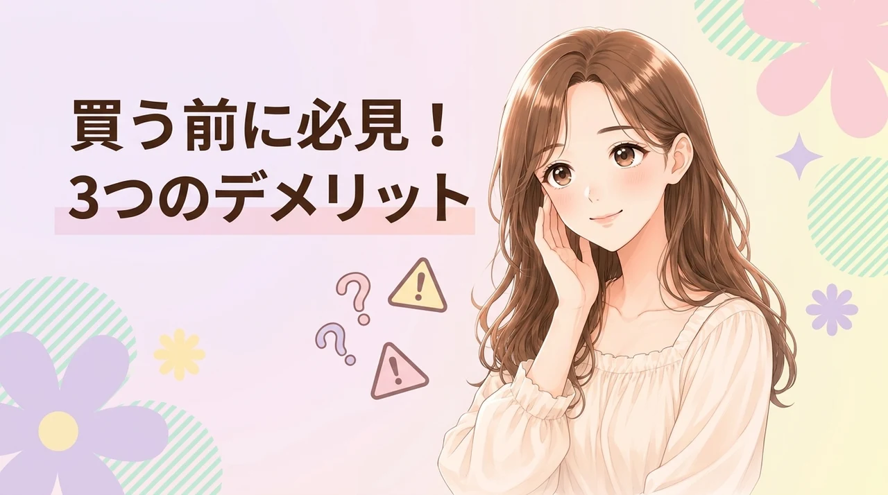 購入前に知っておきたいデメリット3選