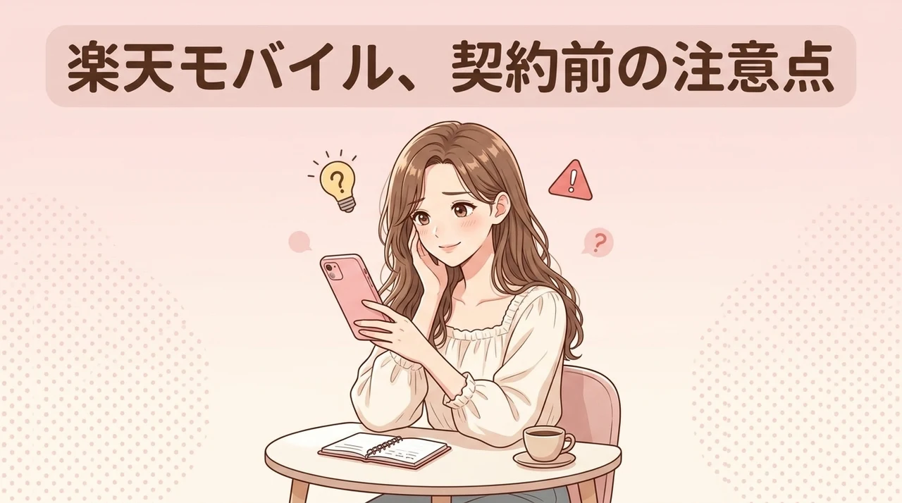 楽天モバイルのデメリット