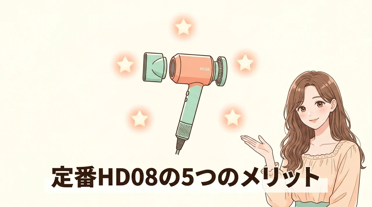定番モデルHD08を選ぶ5つのメリット