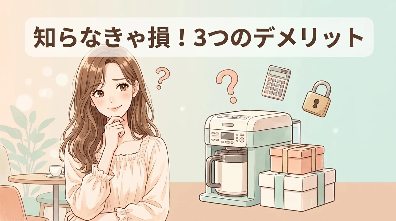 購入前に知っておきたい3つのデメリット