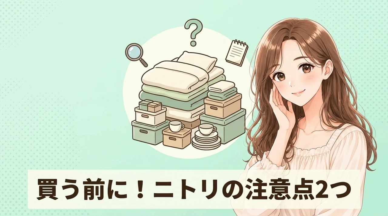 購入前に確認すべきニトリ製品のデメリット2つ